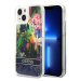 Guess GUHCP14MLFLSB hard silikonové pouzdro iPhone 14 PLUS 6.7" blue Flower Liquid Glitter