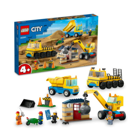 LEGO® City 60391 Vozidla ze stavby a demoliční koule