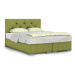 Čalouněná postel London 160x200 cm Zelená