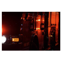 Fotografie Emergency vehicle with lights, Jesse Koering, 40 × 26.7 cm