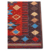 Hanse Home Collection koberce Kusový koberec Cappuccino 105875 Peso Red Blue - 80x165 cm