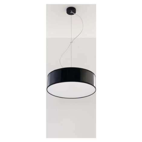 Černé závěsné svítidlo ø 35 cm Atis – Nice Lamps