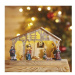 EMOS Dřevěný LED vánoční betlém Betla s časovačem 19 cm teplá bílá