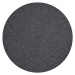 NORTHRUGS - Hanse Home koberce Kusový koberec Braided 105550 Dark Grey kruh – na ven i na doma -