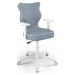 ENTELO Dětská židle DUO White 6, šedo-modrá Jasmine 06