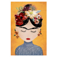 Ilustrace Frida (Yellow Version), Treechild, 26.7 × 40 cm