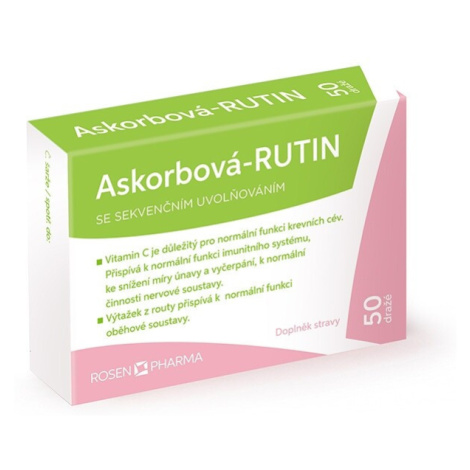 Rosen Askorbová RUTIN drg.50 ROSENPHARMA