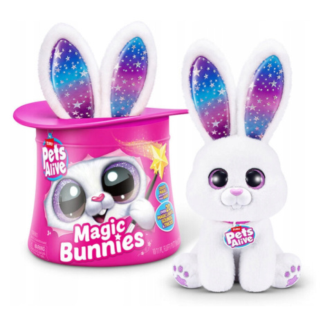 Zuru Pets Alive Sada Kouzelný Králík Magic Bunny Z Klobouku Bílá 3+