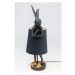 KARE Design Stolní lampa Animal Rabbit - matná černá, 68cm