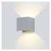 LED Wall Light Grey Body čtvercové