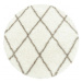 Ayyildiz koberce Kusový koberec Alvor Shaggy 3401 cream kruh - 160x160 (průměr) kruh cm