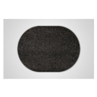 Kusový černý koberec Eton ovál