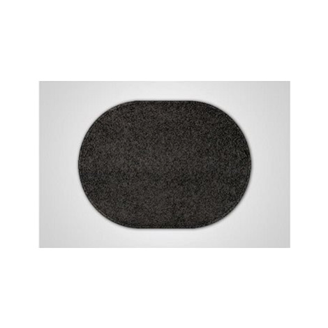 Kusový černý koberec Eton ovál Vopi