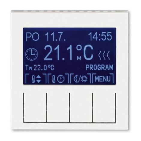 ABB Levit M termostat pokojový perleťová/ledová bílá 3292H-A10301 68 programovatelný
