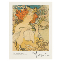 Obrazová reprodukce The Sunday Sun - Alfons Mucha, 30 × 40 cm