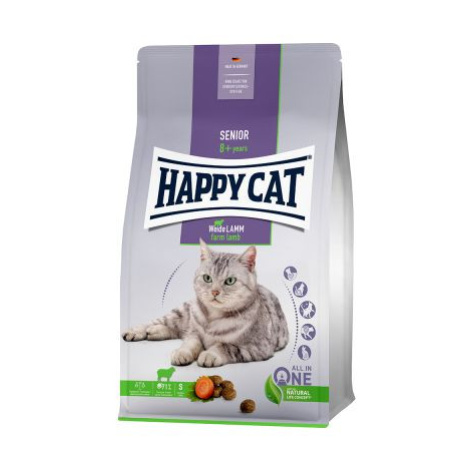 Happy Cat Senior jehněčí - výhodné balení: 2 x 4 kg