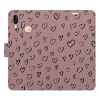 iSaprio Flip pouzdro Heart Dark 02 pro Huawei P20 Lite