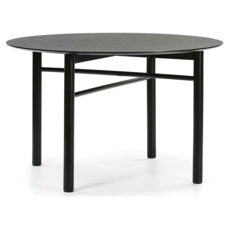 Černý kulatý jídelní stůl Teulat Junco, ø 120 cm