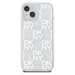 DKNY Liquid Glitter Checkered Pattern kryt iPhone 15 čirý