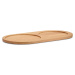 Podložka pod misku 24x46 cm Doppio Oak Natural M/L – MiaCara