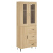 vidaXL Skříň highboard dub sonoma 69,5 x 34 x 180 cm kompozitní dřevo