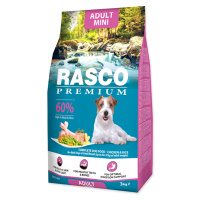 Rasco Premium Adult Mini Kuře s rýží granule 3 kg