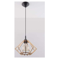 Závěsné svítidlo v přírodní barvě s dřevěným stínidlem ø 27,5 cm Toranja – Nice Lamps