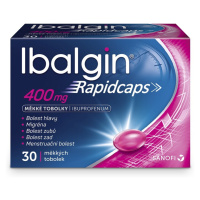 Ibalgin Rapidcaps 400mg 30 měkkých tobolek