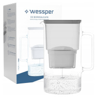 Skleněná Konvice Wessper D2 Borosilicate 3l 1x Filtrační Vložka Vody Wessper