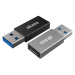 Akasa adaptér USB3.1 Gen2 Type-C - USB-A (F/M), 2ks v balení