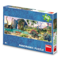 Puzzle Dinosauři u jezera 150 dílků panoramic DINO