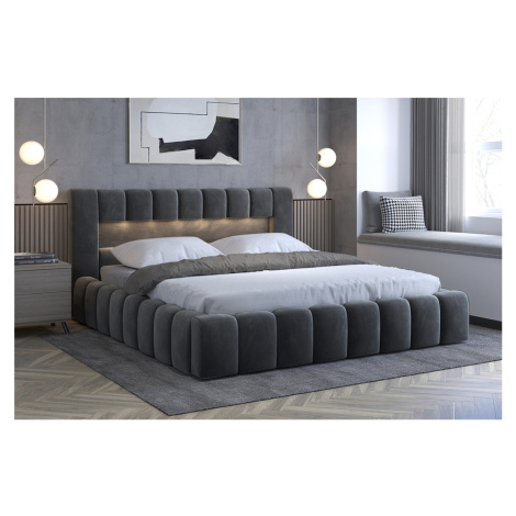 Čalouněná postel LAMICA 180 cm kovový rošt Monolith 85 ELTAP