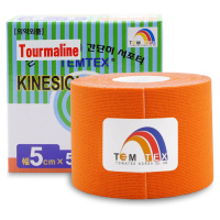 TEMTEX kinesio tape Tourmaline, oranžová tejpovací páska 5cm x 5m