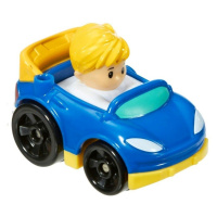 Fisher price little people mini autíčko závodník modrý, mattel drg96