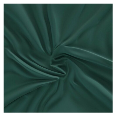 Kvalitex Saténové prostěradlo s gumou tmavě zelená, 100 x 200 cm
