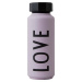 Fialová termo láhev Design Letters Love, 500 ml