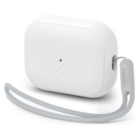 Spigen Silicone Fit pouzdro s poutkem Apple AirPods Pro (2nd Gen) bílé