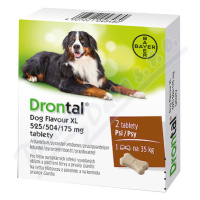 Drontal Dog Flavour XL 525/504/175mg psy tbl.2