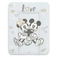 CEBA Podložka přebalovací měkká na komodu (50x70) Disney Minnie & Mickey Grey