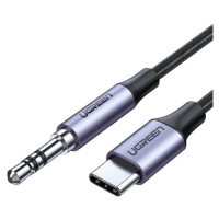 UGREEN AV143 kabel mini jack 3,5 mm AUX na USB-C, 1 m (šedý)