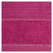 Bavlněný froté ručník s lurexovým proužkem GLORIA 50x90 cm, tmavě růžová, 500 gr Mybesthome