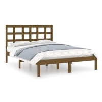Rám postele medově hnědý masivní dřevo 140 × 200 cm, 3105473