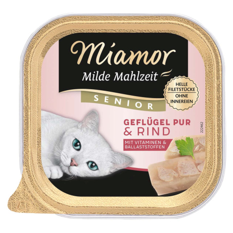 Miamor Milde Mahlzeit Senior čisté drůbeží a hovězí 16 × 100 g