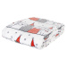 Vánoční deka z mikrovlákna SANTA CAT bílá 150x200 cm mall VO