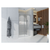 Dveře sprchové Wecco 1200 mm leštěný hliník/čiré sklo