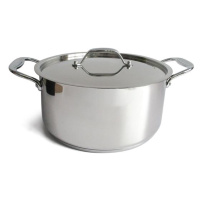 Nerezový kastrol s poklicí KITCHISIMO chef ø24cm 5l