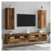 vidaXL TV skříňky 2 ks old wood 30,5 x 30 x 90 cm kompozitní dřevo