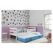 BMS Dětská postel s přistýlkou ERYK 2 | bílá Barva: bílá / zelená, Rozměr: 190 x 80 cm
