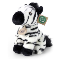 RAPPA - Plyšová zebra sedící 18 cm ECO-FRIENDLY