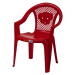 ASIR Dětská zahradní židle CHILD červená